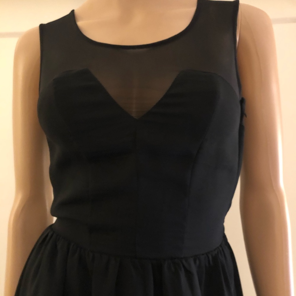 NWOT H&M High Low Black Cocktail Dress; Sz 2 - Picture 2 of 7